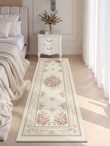 DAJIANG 1 pieza Alfombra de cocina larga con patrón floral europeo, apta para baño, cocina, exterior, interior, pasillo, dormitorio, sala de estar, accesorio de cocina lavable - Multicolor - Ver 4