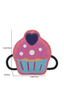 1 Pc Mini Children Personalized Ice Cream Cake Shape Messenger Bag Shoulder Bag Purse Portable Versatile Zip Closure Candy Bag - 8212# - View 3