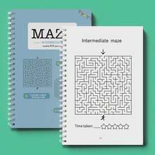 Libro de actividades del laberinto consciente, rompecabezas relajantes pero desafiantes que fomentan el pensamiento enfocado, ayuda a desarrollar la paciencia y la persistencia, ideal para descansos en el escritorio y tiempo libre durante los viajes - Laberinto - Ver 10