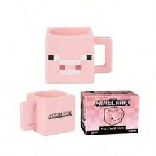 Minecraft 1 pieza Taza de cerámica con diseño temático de 290ml, diseños de Creeper/Steve/TNT/Cerdo/Enderman, taza de café/té creativa de merchandising de juegos de dibujos animados - Multicolor - Ver 5