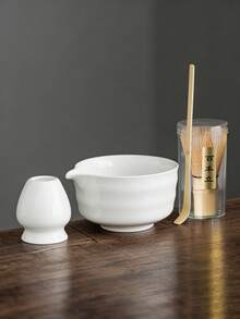 2/4pcs Japanese Matcha Bowl, Matcha Whisk, Matcha Spoon, Matcha Brush, Ceramic Tea Cup Set, Matcha Preparation Tools, Back To School Set, Holiday Gift Box, Halloween Gift Box - Japanese Matcha Whisk Set - Matcha Set Includes Matcha Whisk And Bowl (Matcha Bowl With Spout), Matcha Sifter, Matcha Whisk Stand And Matcha Spoon - Perfect Bamboo Matcha Whisk, Excellent Gift For Matcha Lovers - Multicolor - View 5