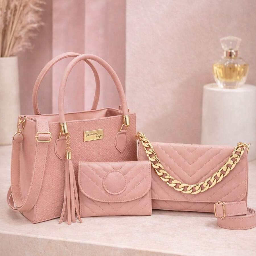 Women Bag Sets - Rusty Rose - View 1