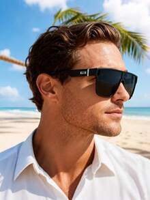 1PC Women Fashion Glasses  , Y2K Mirrored Single Lens In Futuristic Street Style , Gifts Fashionable Outfits Accessories For Women Men , Suit For All Face Shapes And Outdoor Cycling, Running, Mountaineering, Driving Beach Sunnies Party Dance Vacation Daily Clothing Matching 2996 - 001 - Xem 4