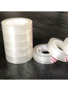 1卷透明胶带，规格：0.8厘米*30码/1厘米*30码/1.5厘米*30码/1.8厘米*26码，文具胶带，办公胶带，适用于密封和粘贴 - A - 查看 2
