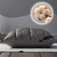 Queen Pillow 2-Piece Set Is Suitable For Side Sleeping, Abdomen And Back Sleeping, With Fluffy Down Instead Of Microfiber Filled Pillows Mother's Day Gift Almohadas Para Dormir - Grey - View 7