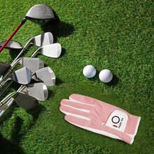 FINGER TEN 1pc Women's Golf Glove Left Hand, Breathable Mesh Material All-Weather Grip, Provides Excellent Feel And Performance, Suitable For Right-Handed Users - Pink - View 8