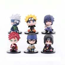 迷你Q版动漫手办 漩涡鸣人 宇智波旗木春野樱 可爱摆件 桌面摆件 收藏模型玩具 蛋糕装饰 粉丝礼物 - 彩色 - 查看 5