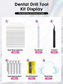 210pcs Tooth Gem Kit, 12grids DIY Crystals Jewelry Kit Teeth Gems Set, Bling Professional Fashionable Tooth Gems Starter Set - Multicolor - View 4