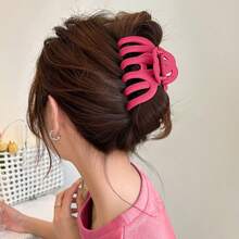 2 Packs/1 Pack, Women's Large Pumpkin Grip Clip, Matte Solid, Super Power Claw, Suitable For Heavy Hairpin, Hair Claw Hair Accessories,Fashion Claw Clips,Elegant Hair Clips,Women Hair Clutch - Multicolor - View 3