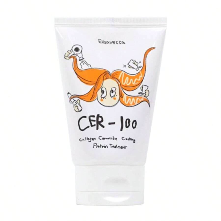 Elizavecca Collagen Ceramide Coating Protein Hair Treatment (CER-100) 100mL, Deep Repairing, Repair Damaged Hair, Silky Smooth, Intense Moisture, Intensive Repair, Prevent Hair Breakage, Frizz Control, Gloss Boosting, Salon Quality, Heat Protection, UV Protection, Split End Care, Hair Mask, Best Selling Hair Product, Top Selling Haircare, Korean Haircare, Korean Haircare, Bestseller Korean Beauty, Kbeauty, K-Beauty, Top Ranking Hair Treatment, Korean Hair Conditioner, Summer, Bikini - Collagen Ceramide Protein Treatment - 查看 1