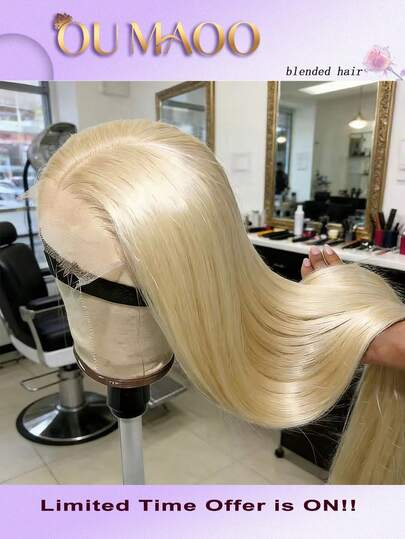 200% High Density Straight Wig - 13x4 13x6 5x5HD Lace Front Virgin Human Blended Hair, Pre-Plucked With Baby Hair & Natural Hairline, Glueless & Sleek For Women