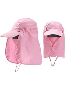 1 Pc Men And Women Hat Sunshade Cap Ride Sunscreen Cap Face Ultraviolet Hat Sun Hat - Conventional - View 4