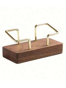 1 hộp đựng danh thiếp bằng gỗ sáng tạo, giá trưng bày danh thiếp văn phòng, hộp đựng danh thiếp - A - Xem 6