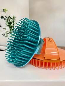 1/2 Pieces Of Scalp Massager And Shampoo Brush - Hair And Scalp Shampoo Brush, Suitable For Household Use - Multicolor - View 2