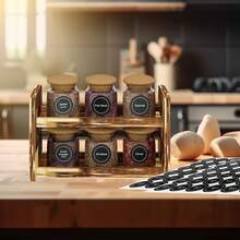 180pcs Spice Jar Labels And Pantry Stickers, Round Black Board Labels 1.5 Inches, With Written Labels, Waterproof And Tear Resistant, For Kitchen Jars Caps Food Containers Spice Organizers (149 Printed Labels+31 Blank Labels) - 180pcs Seasoning Label Stickers - View 4