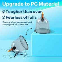 1 Set - 22/20/7pcs Thick Vacuum Cupping Set, With Manual Pump And Detailed Manual, Easy To Operate, High-Quality PS Material, Upgraded Sealing Design. Body Cupping Set, Beauty Cups, Anti-Cellulite - Arabic Packaging Box Set - Arabic Box - View 5