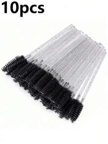 100 piezas/Set Varitas desechables para máscara, cepillos espirales y cepillos para pestañas, adecuados para extensiones de cejas/pestañas (Negro) - Multicolor - Ver 14