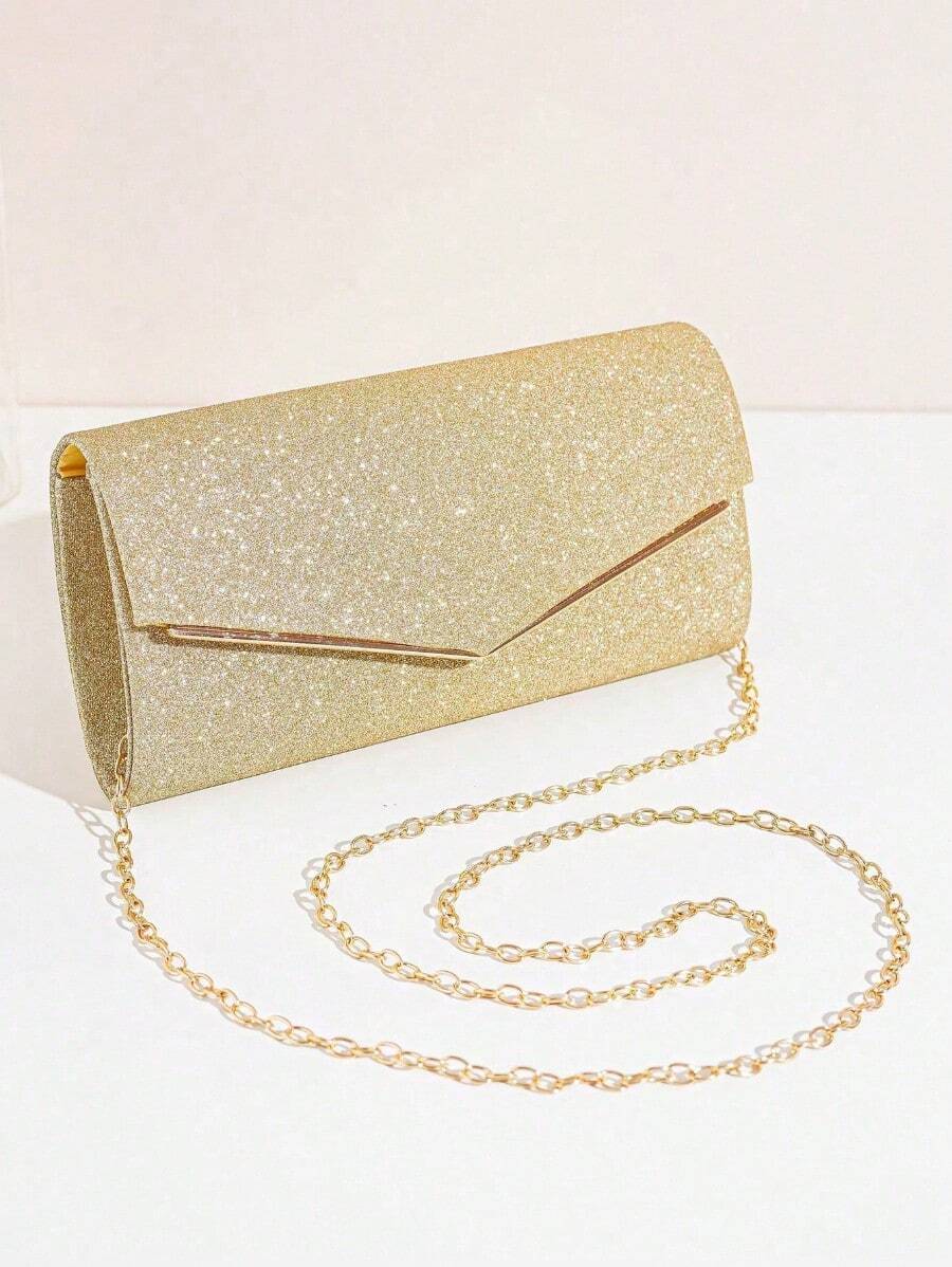 Lightweight, Business Casual Rhinestone Decor Bucket Bag Mini Drawstring Design, Clear Bag Faux Faux Pearl Bag Evening Bag, Dinner Bag Glamorous, Elegant, Exquisite, Quiet Luxury Rhinestone For Party Girl, Woman, Bride Perfect For Party, Dinner/Banquet Christmas Party Dress, Best Choice Elegant Bag For Bridal Shower, Fashionable Clutch Bags For Woman, Party Bags,Perfect For Party Wedding Prom Dinner/Banquet Matching With Holiday Party Dress Evening Dress & Sequin Dress , Wedding , Sequin - 金色 - 查看 1