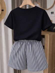 Conjunto Marino Rayas Love Chic - Negro - Ver 2