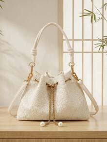 Fashionable Versatile Lace Flower Casual Shoulder Crossbody Bag For Women - Multicolor - View 4