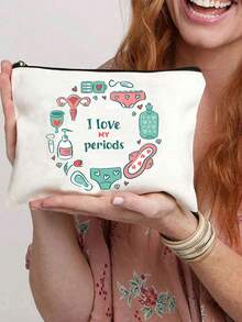 Túi đựng đồ vệ sinh in hình dùng trong kỳ kinh nguyệt, túi đựng đồ dùng cá nhân đa năng khi đi du lịch, túi đựng đồ tự thiết kế, quà tặng vệ sinh phụ nữ, thiết kế in một mặt phù hợp để sử dụng hàng ngày và du lịch. Túi đựng đồ trang điểm, túi đựng đồ vệ sinh cá nhân, túi đựng đồ chăm sóc da, túi đựng đồ dùng du lịch, đồ dùng cần thiết cho kỳ nghỉ của phụ nữ, túi du lịch cho phụ nữ, túi xách tay dung tích lớn. - Nhiều màu - Xem 14