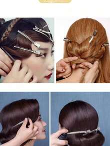 2026新款极简金属爪夹 - 1.7英寸，鸭嘴造型，哑光黑防滑，适合造型、化妆、沙龙、婚礼及日常使用 - 多種款式 - 查看 8