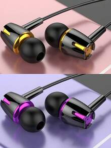 有线耳机，3.5mm接口，入耳式低音立体声耳机，带麦克风和音量控制，适合游戏 - 查看 6