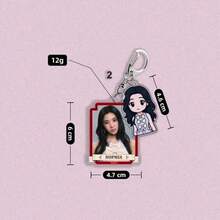 2026 New - 1pc KATSEYE Girl Group Merchandise, MANON Pendant, MEGAN Bag Charm, DANIELA Keychain - Birthday Gift, Holiday Gift, Perfect Gift - Multicolor - View 7