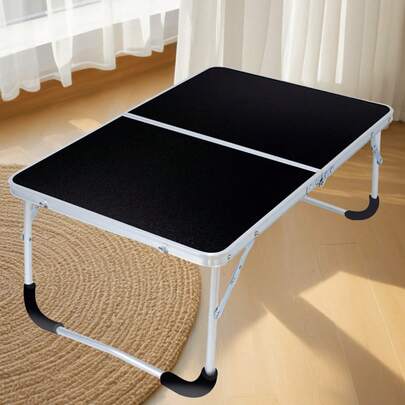 1pc Foldable Outdoor Dining Table, Portable Small Desk, Laptop Desk For Bed, Minimalist Small Table For Bedroom, Car & Outdoor, Foldable And Easy To Carry And Store