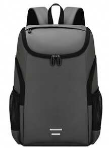 1pc High-Quality Large Capacity PU Leather Backpack, Adjustable Shoulder Straps, Suitable For School, Travel, Fits Luggage Handle - Multiple Colors - View 14