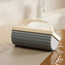 1pc Hand-Held Sponge Mop, Hands-Free Cleaning For Kitchen, Bathroom, Vanity, Slouchy Person Cleaning Tool - A - View 1