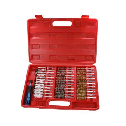 Neilsen 38pc Mixed Brush Set 8–19mm Brass Nylon Steel For Cylinders & Pipes