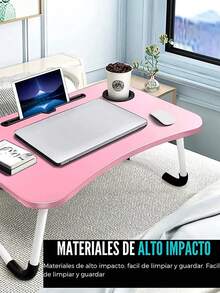 DeTODO Mesa Plegable Para Laptop Con Lampara Luz LED y Ventilador COLOR ALEATORIO - Multicolor - Ver 5