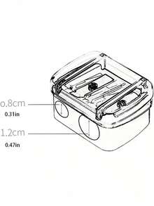 SGIAWETA-1pc Dual Hole Pencil Sharpener Eyeliner, Eyebrow Pencil And Cosmetic Pencils, Portable Multifunctional Pencil Sharpener,Makeup,Cheap,Room Decor,Vanity,Travel,Bedroom,Makeup Accessories,Cheap,Stocking Stuffers,Makeup,Makeup Tools,Cheap Stuff,Gifts,Gifts Women,Gifts-Birthdaygift - 黑色 3 - 查看 6