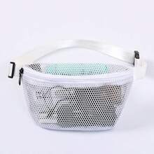 1 chiếc túi đựng đồ trang điểm thể thao ngoài trời bằng lưới đơn giản và thời trang, đa chức năng, có thể đeo chéo hoặc đeo hông. - Nhiều màu - Xem 12