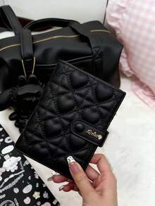 1 chiếc ví kiểu Nhật mới, nguyên bản, đa năng, ngọt ngào, dễ thương, thời trang, cổ điển, thanh lịch, thêu hình trái tim đính pha lê, chất liệu da PU mềm cao cấp, chống nước, có thể đựng thẻ, tiền xu, chứng minh thư, tiện dụng cho sử dụng hàng ngày, mua sắm, đi làm, dự tiệc, làm quà tặng. - Nhiều màu - Xem 7