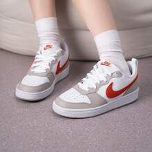 Nike 2026 New Style Children's And Girls' Shoes, COURT BOROUGH LOW ESS+ Sneakers, Sports And Casual Shoes, Women's Shoes, IQ2725-100 - White - View 1