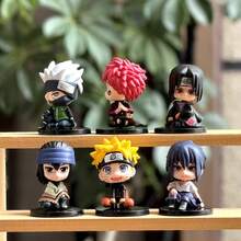 迷你Q版动漫手办 漩涡鸣人 宇智波旗木春野樱 可爱摆件 桌面摆件 收藏模型玩具 蛋糕装饰 粉丝礼物 - 彩色 - 查看 1