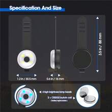 1pc LED Pet Glow Light, Dog Walking Lamp With 4 Brightness Settings, Safety Light And Easy-To-Replace Battery, Suitable For Nighttime Walks For All Pets - Multicolor - View 10