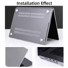 Funda protectora transparente compatible con Apple Air/Pro de 13.3 pulgadas A2337 A2179 A1932 (2018-2021 M1) ultra delgada - Ver 8