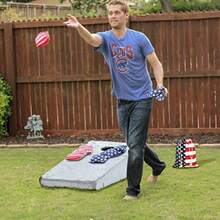 Cornhole Bolsa duradera para bolsas de Cornhole con soporte para bolsas patriticas porttil para regular el agujero de maz bolsas de acenamiento de maz bolsas de agujero de maz juego de transporte lanzando divertidas estrellas y rayas al aire libreDecoración de cuarto, Muebles, Herramientas para hombre, Muebles para cuarto - [AUTOMÓVIL CLUB BRITÁNICO - Ver 5