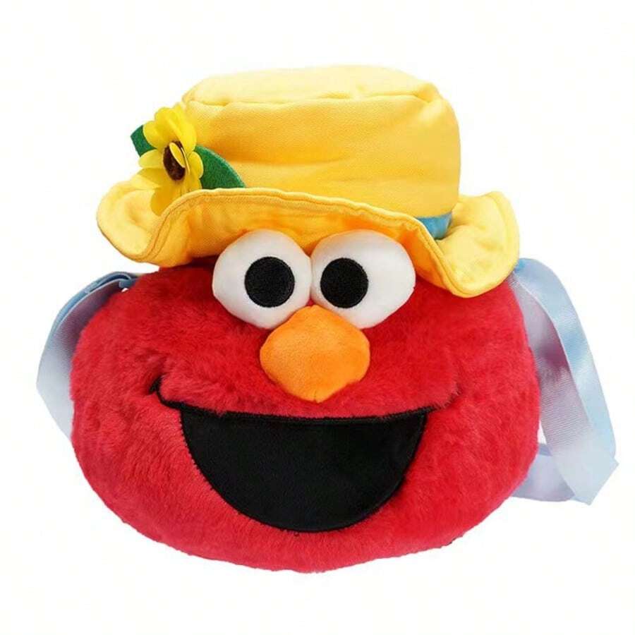 Sesame Street | 1pc Elmo Plush Bag 20cm Soft Stuffed Crossbody Bag Charm Perfect For Kids Bags Cute Christmas Birthday Gift Can Put Small Kids Things - Multicolor - View 1