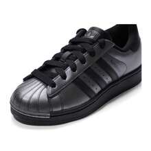 Adidas Women's SUPERSTAR II W Sneakers, Lightweight & Comfortable Casual Daily Shoes, Low-Top Skateboard Shoes IH1598 - Black/Light Metallic Iron Grey - View 7