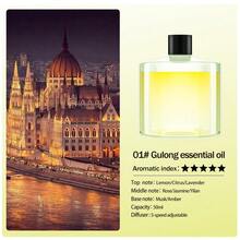 1个车载空气清新剂/香薰扩散器，5种工作模式，高端车载空气清新剂，汽车装饰，节日送给朋友的完美汽车礼物。180毫升车载加湿器，带浪漫彩色夜灯，浓雾静音运行，自动定时，5种香薰精油可选，空气清新剂。 - 圓柱 - 查看 12