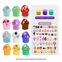 6+ Years Old Children DIY Slime Kit With Multiple Shapes, Fun Handmade, Stress-Relieving Squeezable Crystal Slime Toy, Non-Sticky, Stretchable, Suitable For Boys And Girls, Children's Craft And Sensory Toy, Birthday Gift, Holiday Gift, Party Gift - Multicolor - View 16