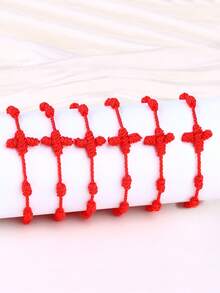 6件套十字架友谊手链套装，宗教信仰饰品 - 手鍊 - 查看 15