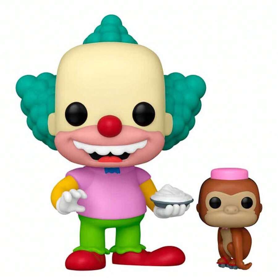 Funko POP 辛普森一家玩偶 - 克魯斯蒂和迷你先生 #1741 - 9厘米收藏級乙烯基玩偶 - 斯普林菲爾德小丑與蛋糕和猴子 - 官方授權 - 收藏家禮物 - 西班牙大陸地區24/48小時送達,免運費 ✅ - 選項 2 - 查看 1