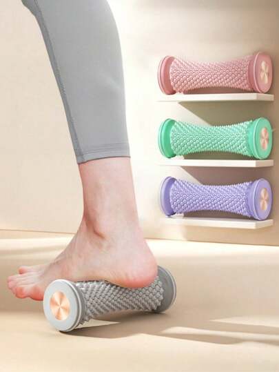 便携式TPR材质按摩滚轮 - 小巧轻便，随时随地缓解足部/足弓疲劳和肌肉紧张，适合旅行者/空乘人员/零售业员工，可在车内/飞机上/工作场所使用，全年保健/送给辛勤工作者的礼物，方便的护理方式（便携式足部按摩器/足部护理必备品/旅行配件/随时缓解/按摩工具）