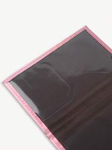 1件定制姓名炫彩皮革护照套，个性化金色字母组合护照夹，时尚证件卡夹，情侣/朋友旅行礼物，邮轮必备，可爱少女风度假必备包包配件 - 彩色 - 查看 9