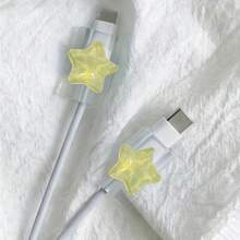 2件套星形数据线保护套装，包含绕线器、充电线夹、保护套、充电器保护套 - 多色 - 查看 22